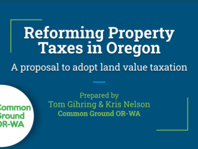 Land Value Tax in Oregon Primer