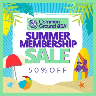 Common Ground USA summer membership sale 50% off