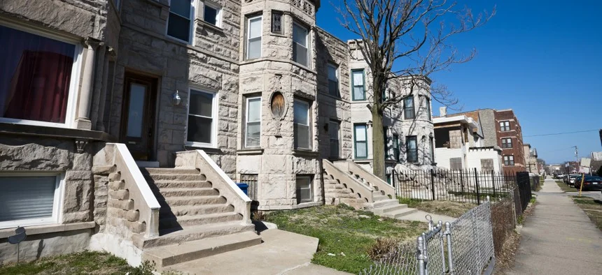 Photo of rowhouses in Chicago
